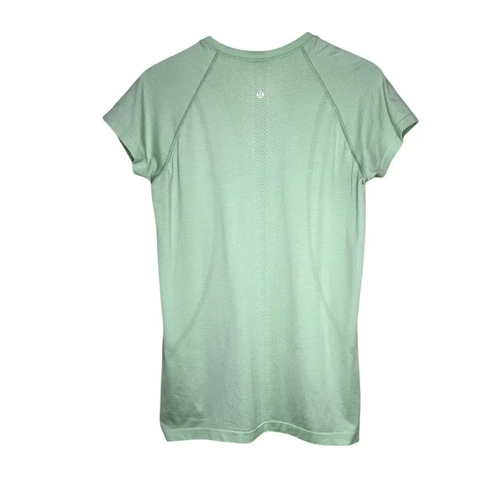 Lululemon Swiftly Tech Short Sleeve Shirt Crew Neck Women's 12 Mint Green